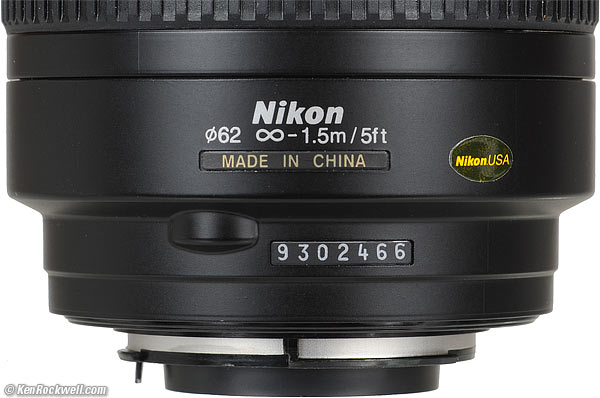 Nikon 70-300mm G Bottom