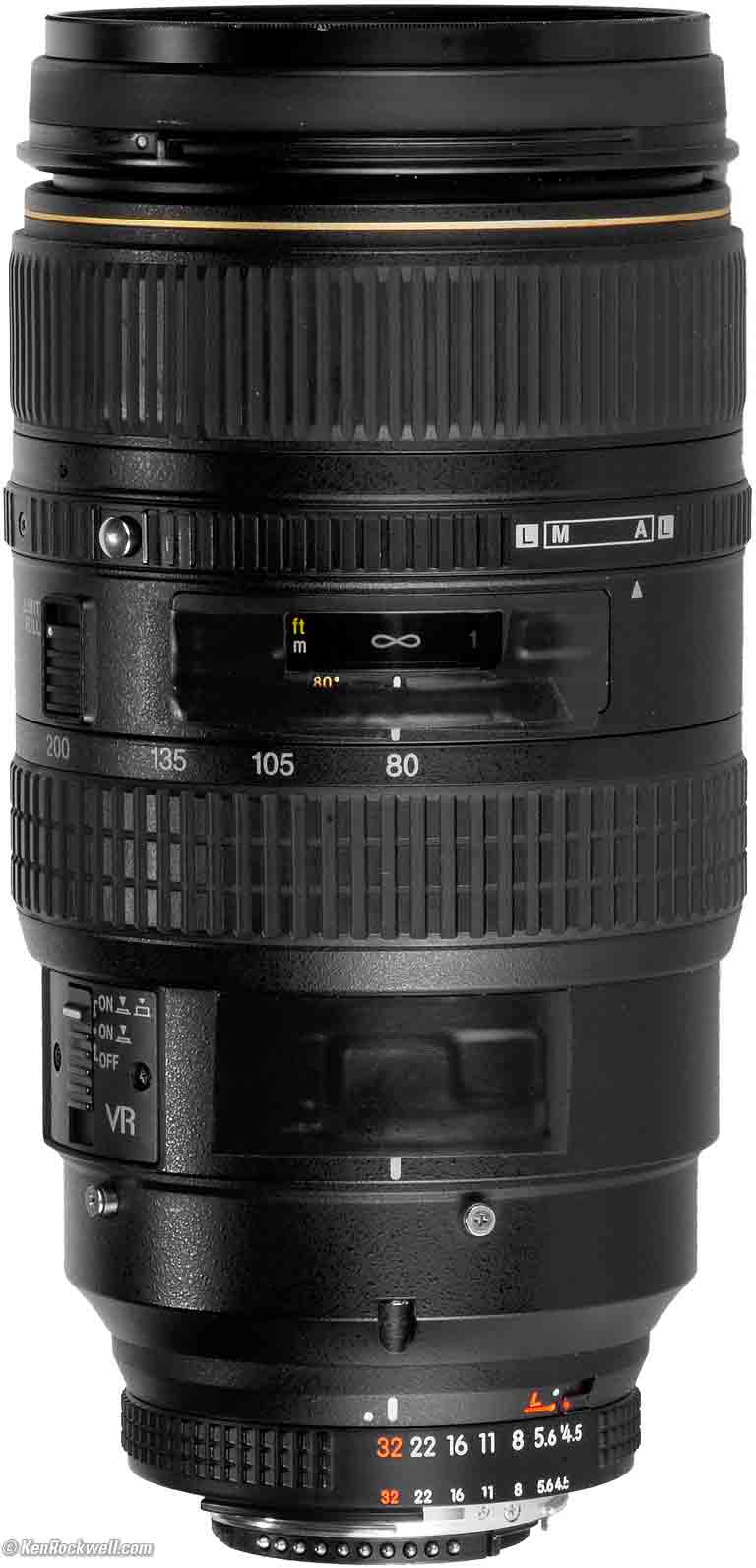 Nikon AF VR ED 80-400mm F4.5-5.6 D-