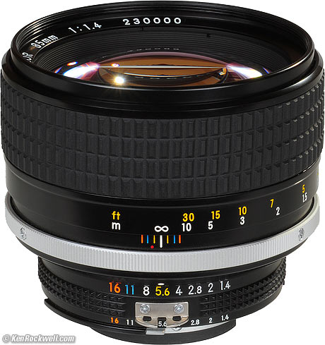 Nikon 85mm f/1.4 AI-s Review & Sample Image Files by Ken Rockwell