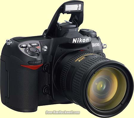 Nikon D200 pop up flash