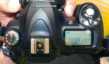 Nikon D50 top view