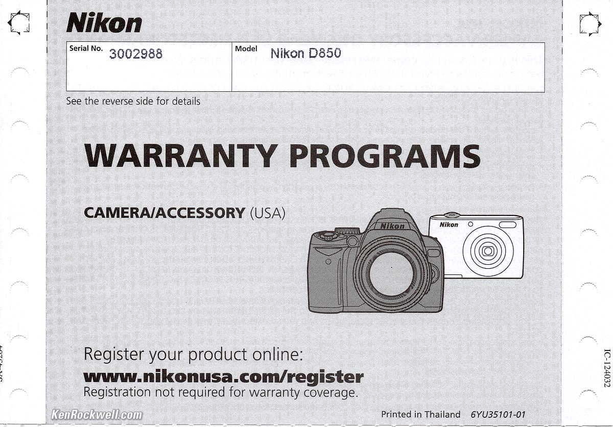 Model overview: Nikon D850 technical specs