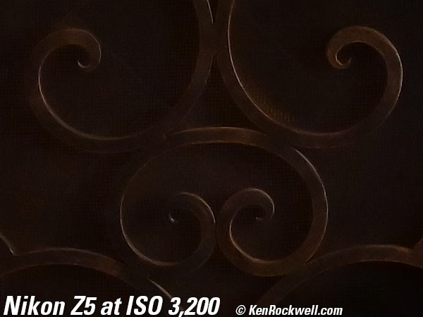 Nikon Z5 High ISO Performance Sample Image File