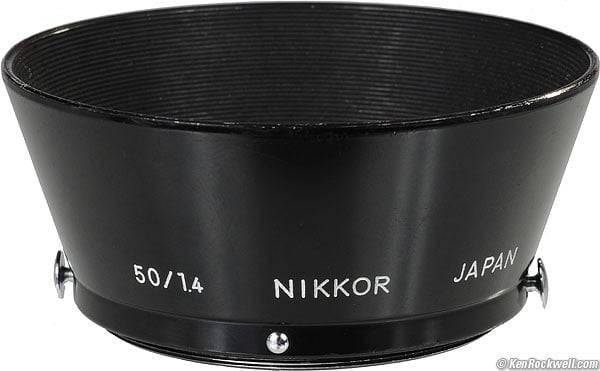 Nikon 50mm f/1.4 hood