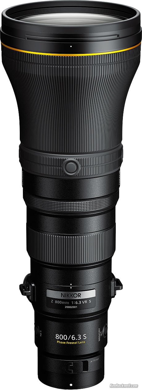 Nikon Z 800mm f/6.3 VR Review by Ken Rockwell