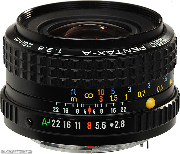 Pentax 28mm lens
