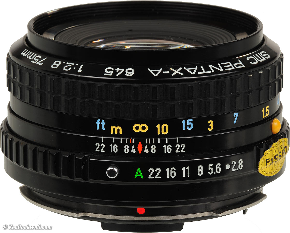 PENTAX SMC PENTAX-A 645 1:2.8 75mm #76b - フィルムカメラ