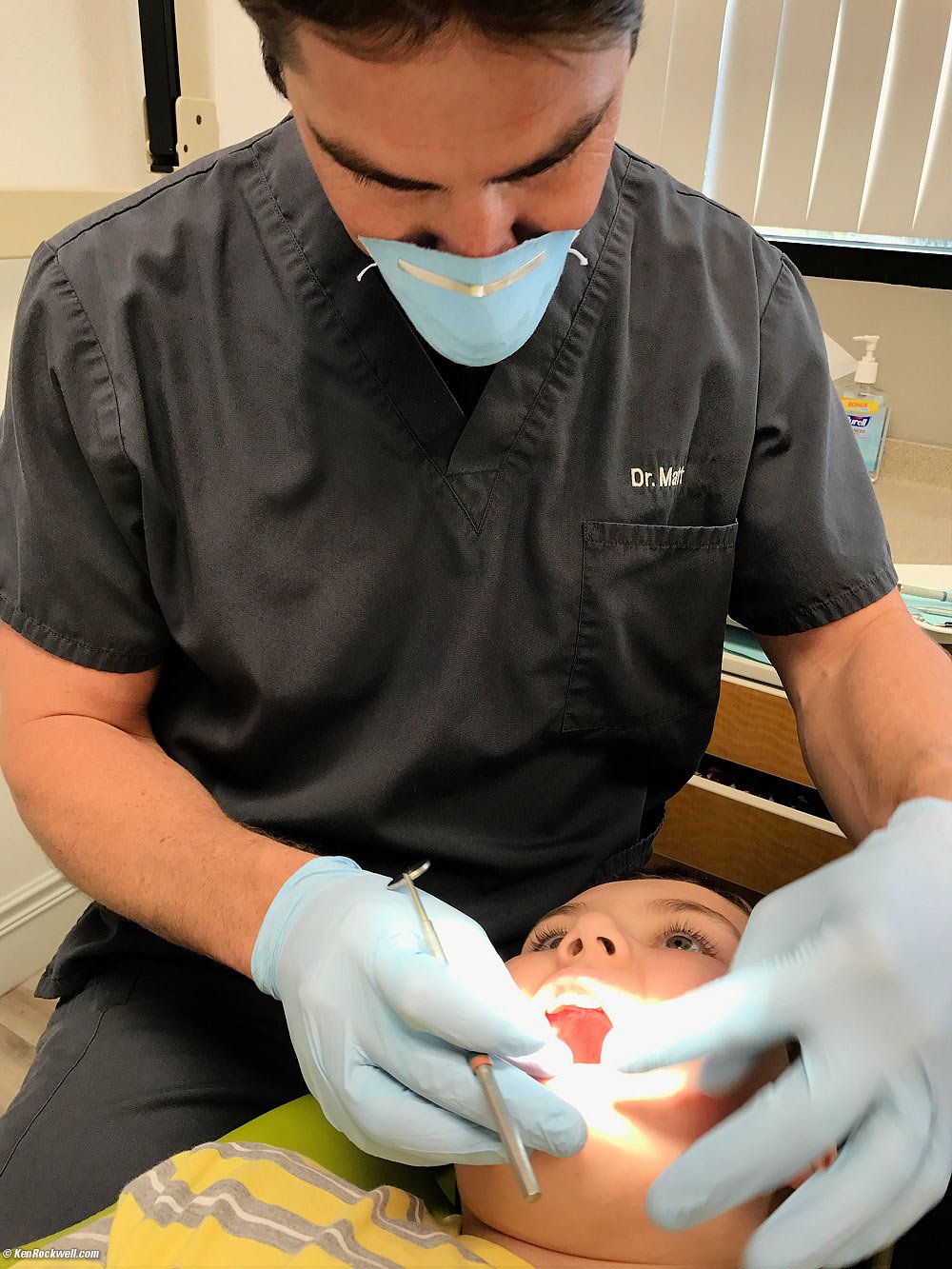 Ryan at the dentist's cleaned