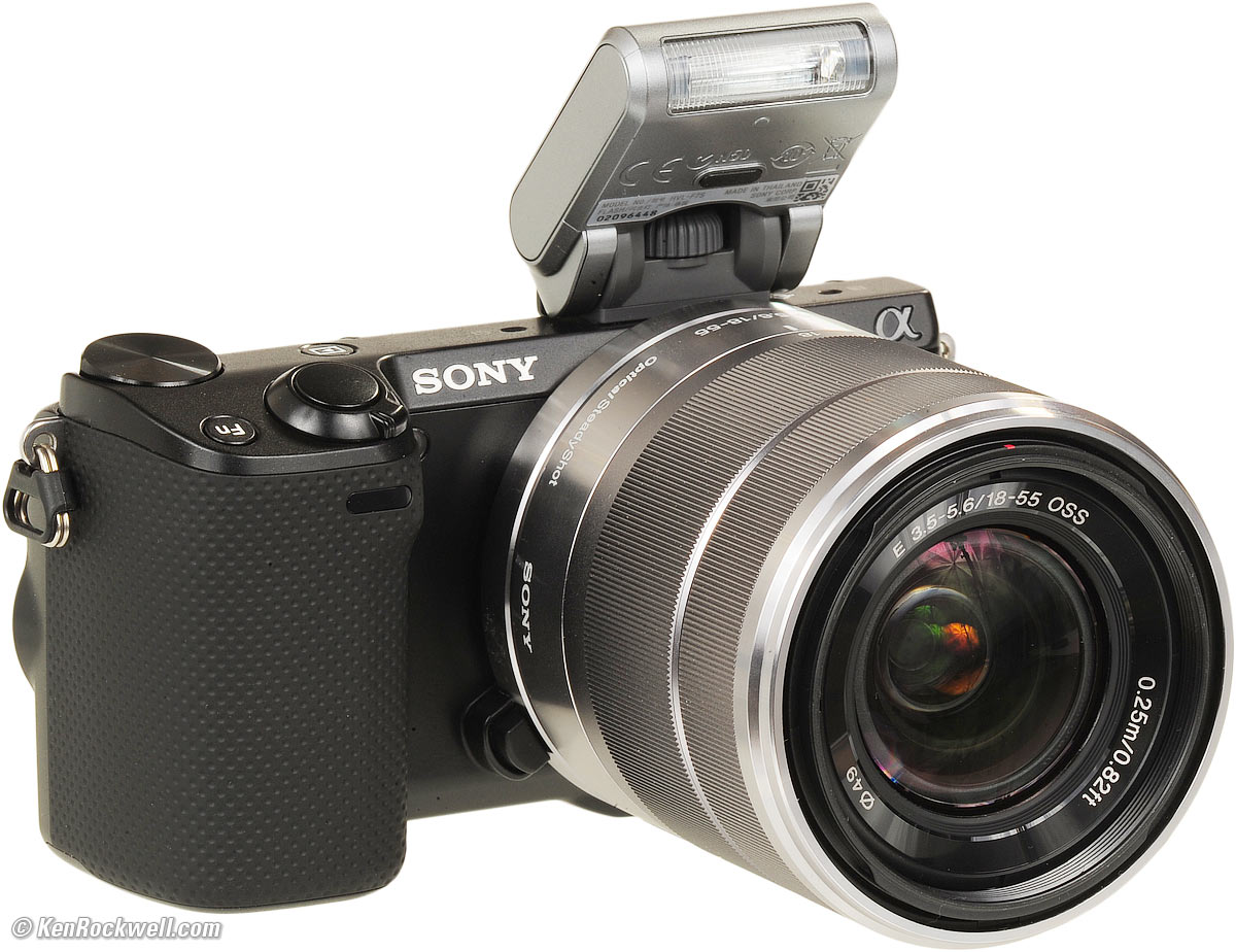 Sony NEX-5R SEL1855フラッシュ付き