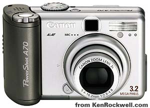 Canon A5510 A520 A95 A85 A80 A75 A70 A60 Test Review © 2005