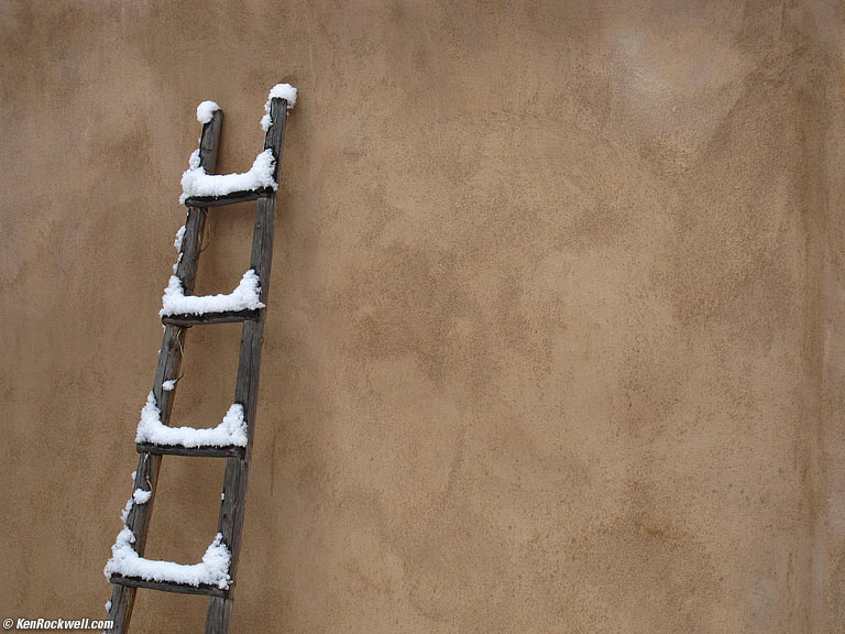 Frozen Ladder, Taos, New Mexico.