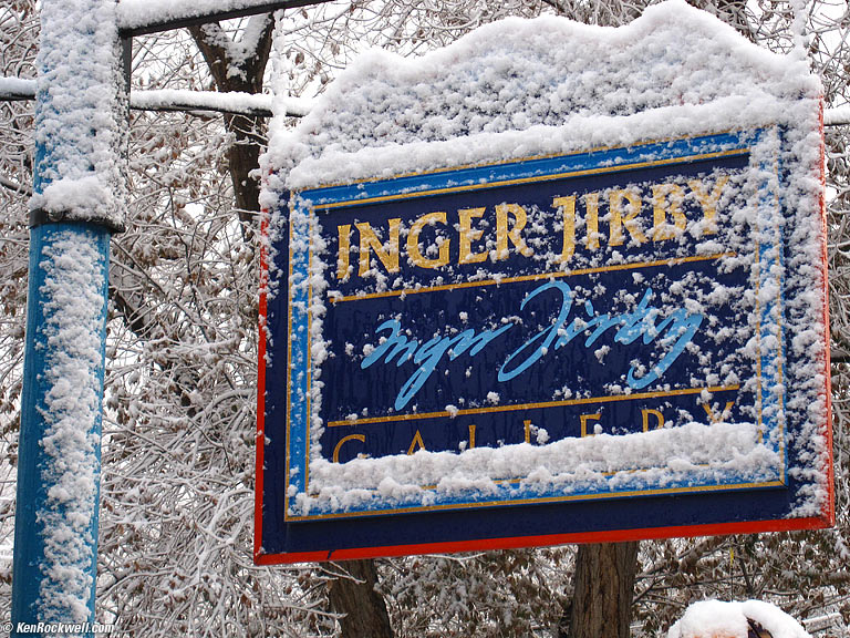 Frozen Sign, Taos, New Mexico.