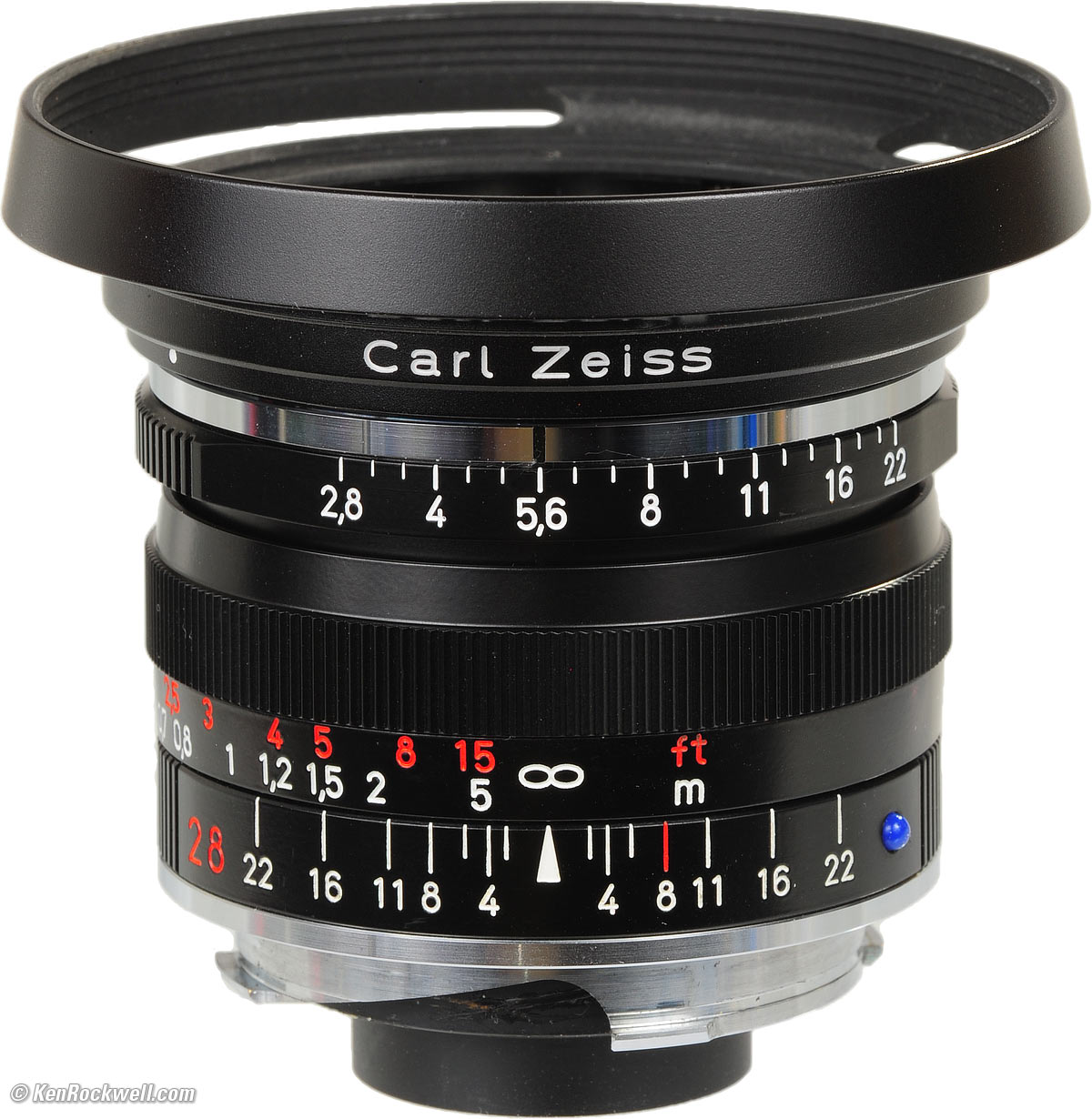 28mm f/2.8 50mm f1.5 Black Carl Zeiss Metal Round Lens Hood for Carl Zeiss ZM 25mm f2.8 