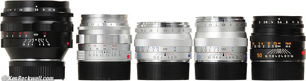 50mm lenses for LEICA